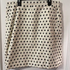 Anne Klein Clipped Jacquard Skirt